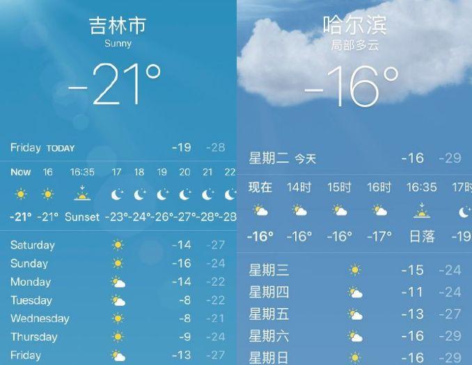 东北温度是多少的相关图片
